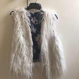 White Fur Vest